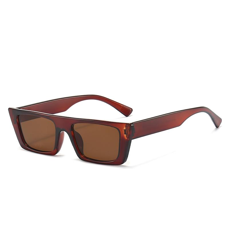 Vintage Fashion Colorful Square Sun Glasses Women Men Small Fresh Brand Designer Sunglasses Beach Travel Female Male Eyeglasses