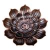 1PC Alloy Incense Burner Stick Holder Buddhism Lotus Line Incense Plate Sandalwood Coil Base Temples Yoga Studios Home Decoration