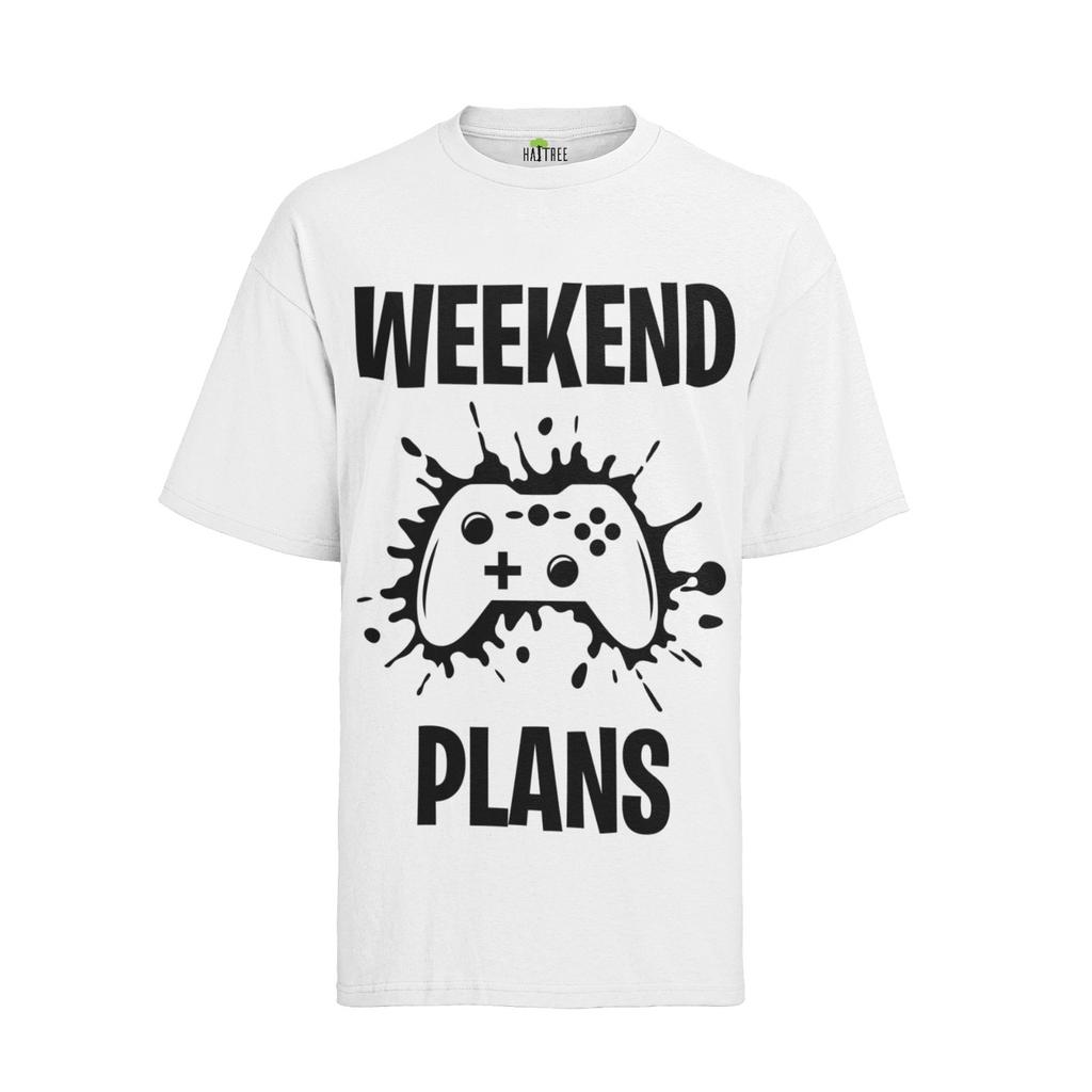 Gaming Weekend Plans Gambling Shirt Man Game Geek Nerd E Sports Organic Mens T-Shirt Mens Womens Tees Top