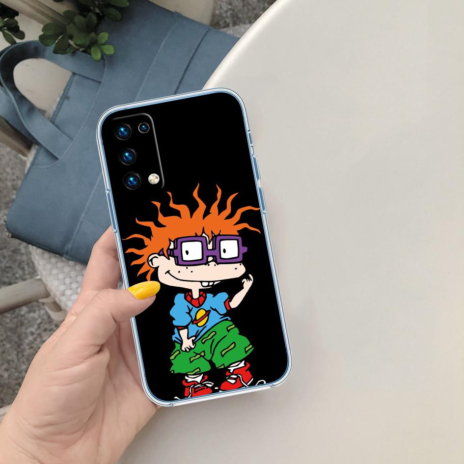 LO82 R-Rugrats Soft Shell Transparent Phone Case for Motorola Moto Edge 20 30 40 50 S30 Fusion Ultra Pro Neo Lite + G200 G23