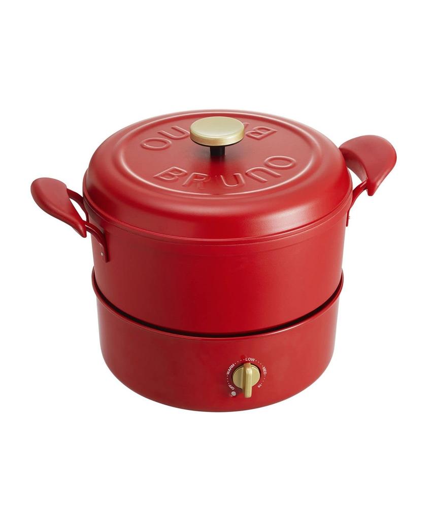 BRUNO Multi-Grill Pot, Grill Pot, BOE065, Red
