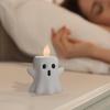 Flameless Halloween Candles Mini Ghost Candle Light Resin Ghost Flameless Candle Light Artistic Miniature Decor For Halloween