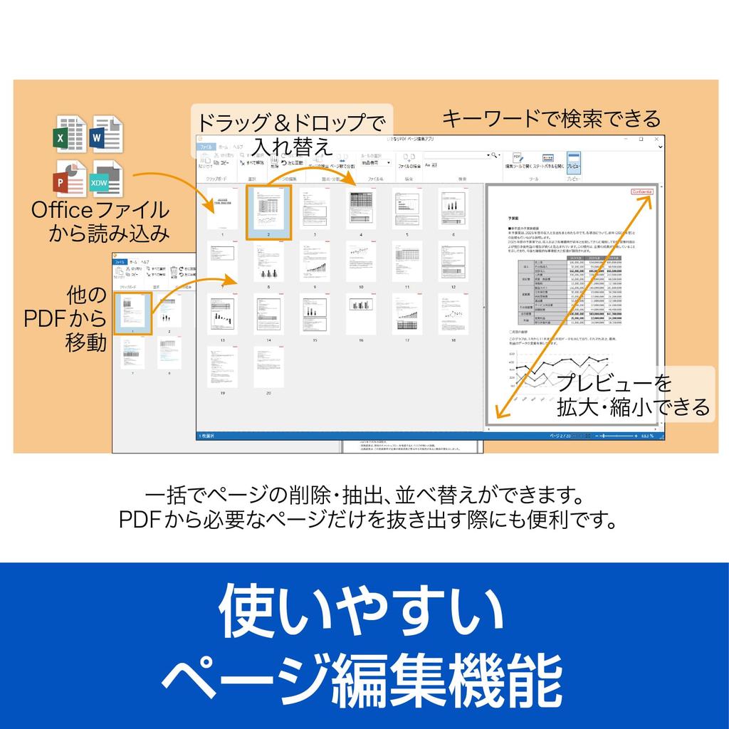 Sourcenext Ikinari PDF COMPLETE 1 PDF and conversion software Windows compatible purchase software Direct PDF Excel conversion Ver.13 (for device)