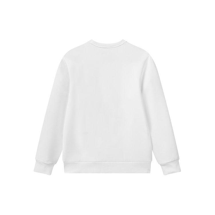 Fila Logo Printed Casual Sports Crew Neck Sweatshirt Men Sweatshirt White F11M118258F-WT