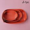 1PC Storage Box Key Wallet Plate Oval Shape Desktop Organizer PU Leather Home Decoration