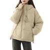 Down jacket women's winter new hooded high-quality white duck down bread jacket down warm jacket