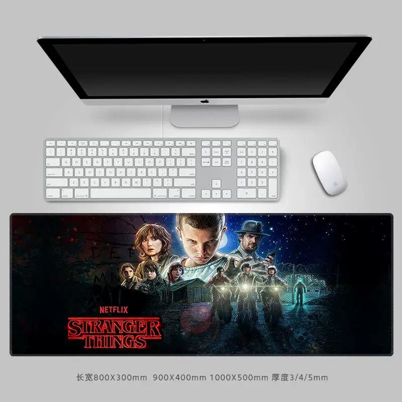 Premium Personalisierte Kreative Mauspads StrangerThings Leder-Mauspad Peripheres Computer-Tastaturpad Große Größe Büro-Schreibtischpad Tastaturpad