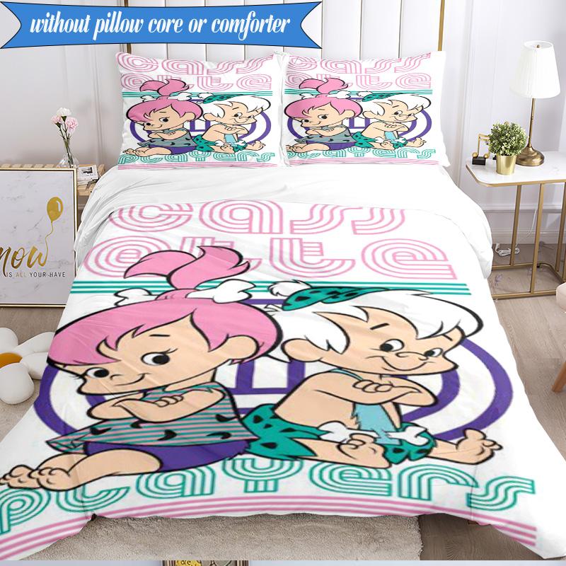 The Croods Players Adventure 3pcs K-pop music group Bedding set,Ideal for Bedroom, Dormitory,Including Duvet Cover And 2pcs Pillowcases,Fan gifts