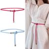 Vintage Wax Rope Thin Belt Women'S Woven Waist Chain Women'S Decorative Dress Jeans Belt