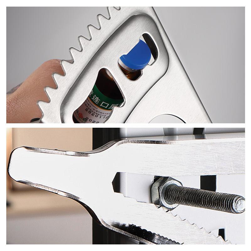 Multifunctional Beer Can Opener Cola Cans Bottle Opener Fish Scale Scraper Non-Slip Beer Beverage Cola Wine Utensils Home Tool