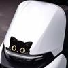 4Pcs Creative Waterproof Car Electric Motorcycle Vinyl Stickers Stealing Sight Black Cat Decals Scratch Blocking Car Sticker
