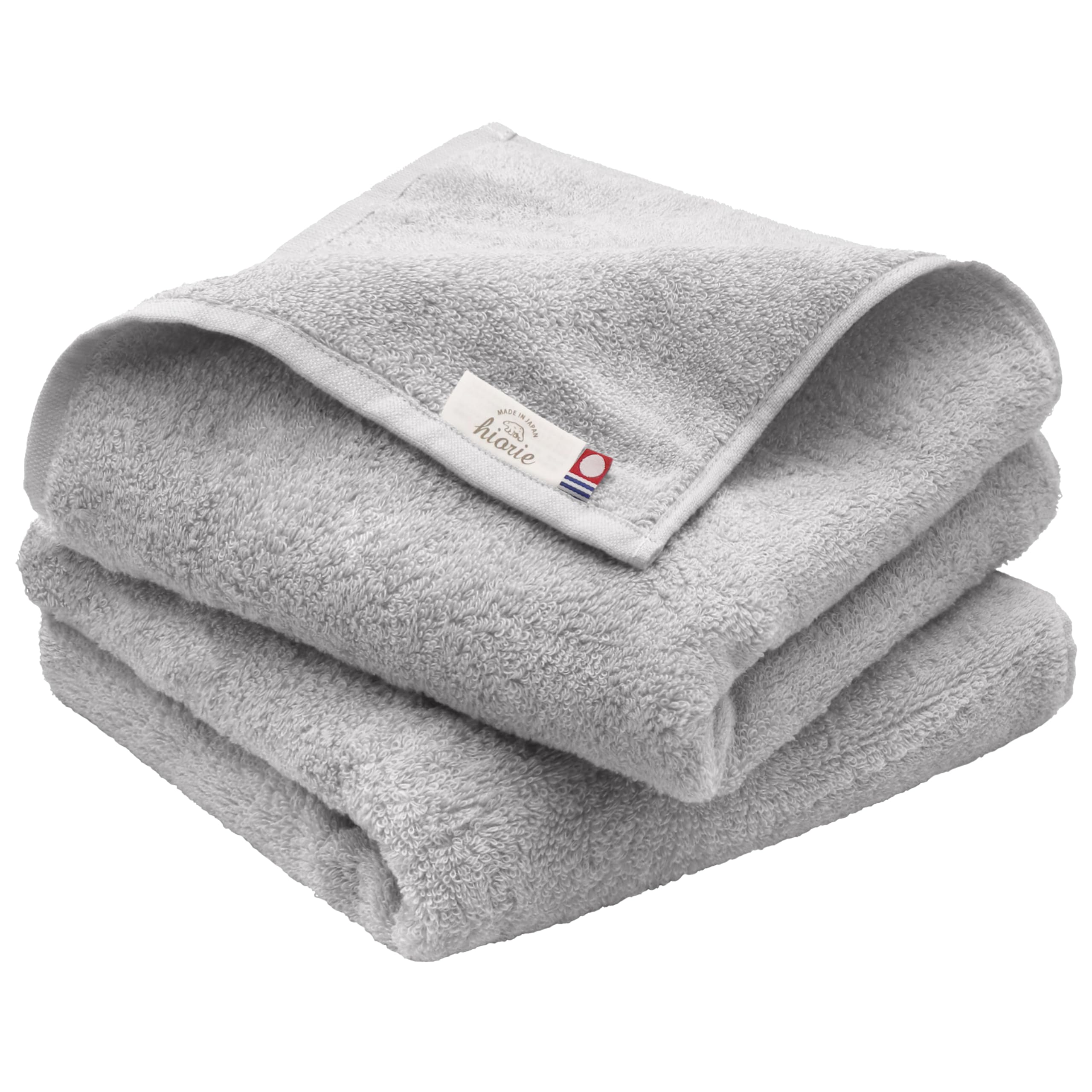 

Imabari Certified Mini Bath Towels, Set of 2, hiorie Soft Towels, Approx. 48 x 100cm, Soft and Fluffy, Medium Thick, Compact, 100% Cotton, Light Gray