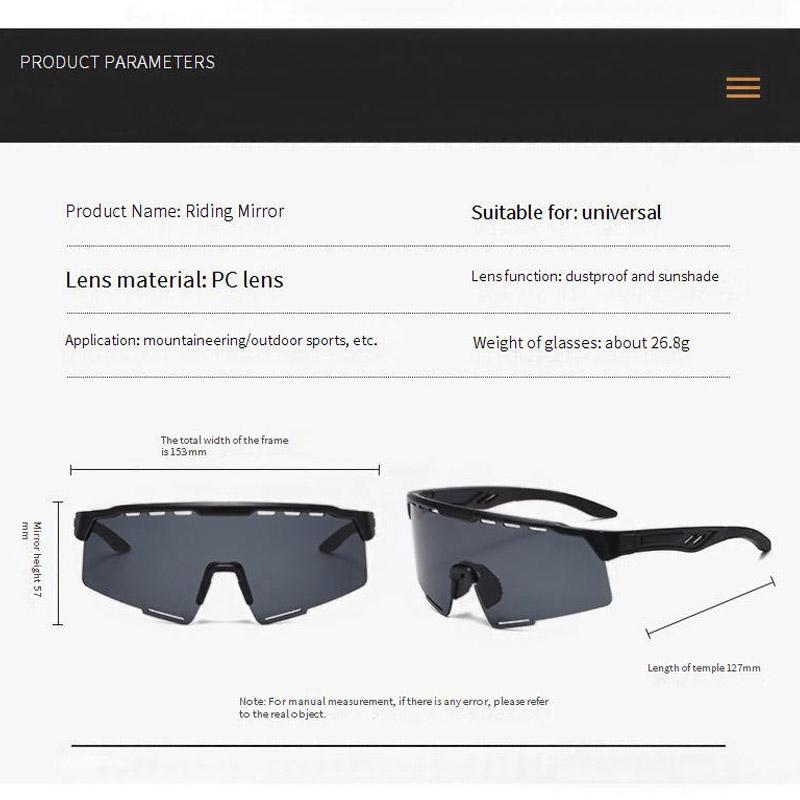 Advanced Integrated Windproof Sunglasses For Cycling Outdoor Activities And Mountain Climbing Protective Eyewear For Men 9855