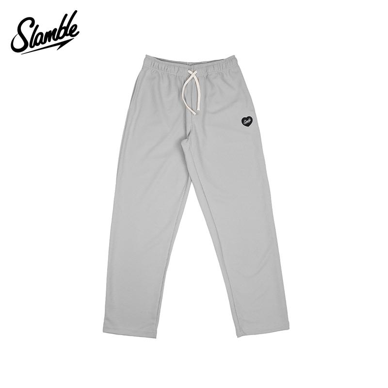Slamble Girls' Waffle Knit Pants, Loose Straight-Leg Sports Casual Long Pants, Versatile Autumn New Style