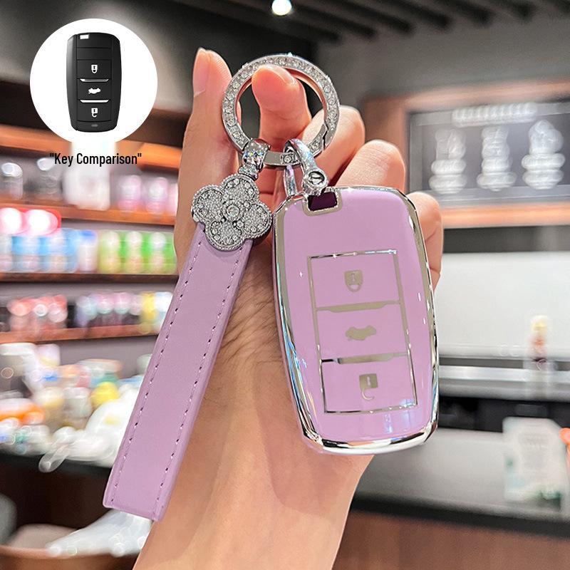 Changan Car Key Case: Compatible with Nuo, Mi Yu, Lumin, Benben, Eado, CS55, Yi Dong DT - 35 Shell Bag for Women.