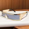 European and American one-piece sunglasses narrow frame outdoor glasses fashion design integrated future technology sunglasses