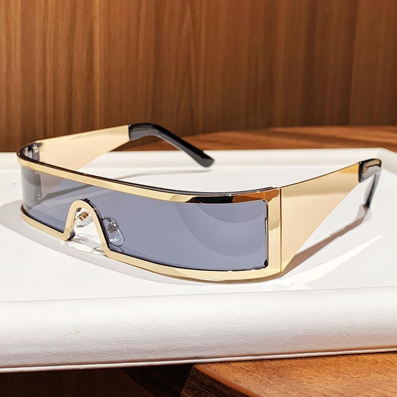 European and American one-piece sunglasses narrow frame outdoor glasses fashion design integrated future technology sunglasses