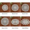 Round Oval Crochet Placemats Crochet Cotton Handmade Doilies New Table Mats