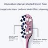 Brosse à dents à poils durs pour hommes pour l'élimination de la fumée et des taches, emballée individuellement pour un usage domestique
