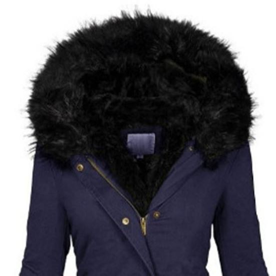 Long Winter Coat for Women Fleece Lined Warm Puffer Jacket Hooded Thicken Parka Overcoat