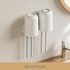 Punch-Free Wall-Mounted Toothbrush Holder & Cup Set