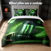 Set Biancheria da Letto Design Monster Energy 1 Copripiumino + 2 Federe Morbido Traspirante Biancheria da Letto per la Casa