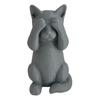 3D Printed Cat Figurine Kittens Hear Speak See No Evil Statue Miniature Cat Ornament Cat Lover Gift for Desk Shelf Cabinet Decoration
