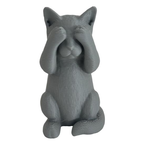 3D Printed Cat Figurine Kittens Hear Speak See No Evil Statue Miniature Cat Ornament Cat Lover Gift for Desk Shelf Cabinet Decoration
