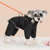Dog Raincoat with Harness Waterproof Jacket for Small Dogs Adjustable Reflective Dog Rain Overalls Four Legged Raincoat Pet Rain 5