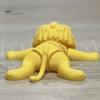 Miniature Animal Collectibles 3D Printed Lying Lion Figurine with Movable Joints, Poseable Unique Home Entrance Decor Model for Desk Decoration,