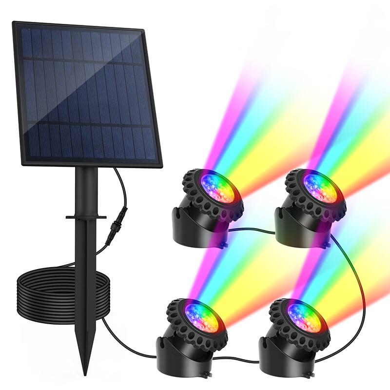 Nufeng Solar RGB Underwater Light Kit with Base