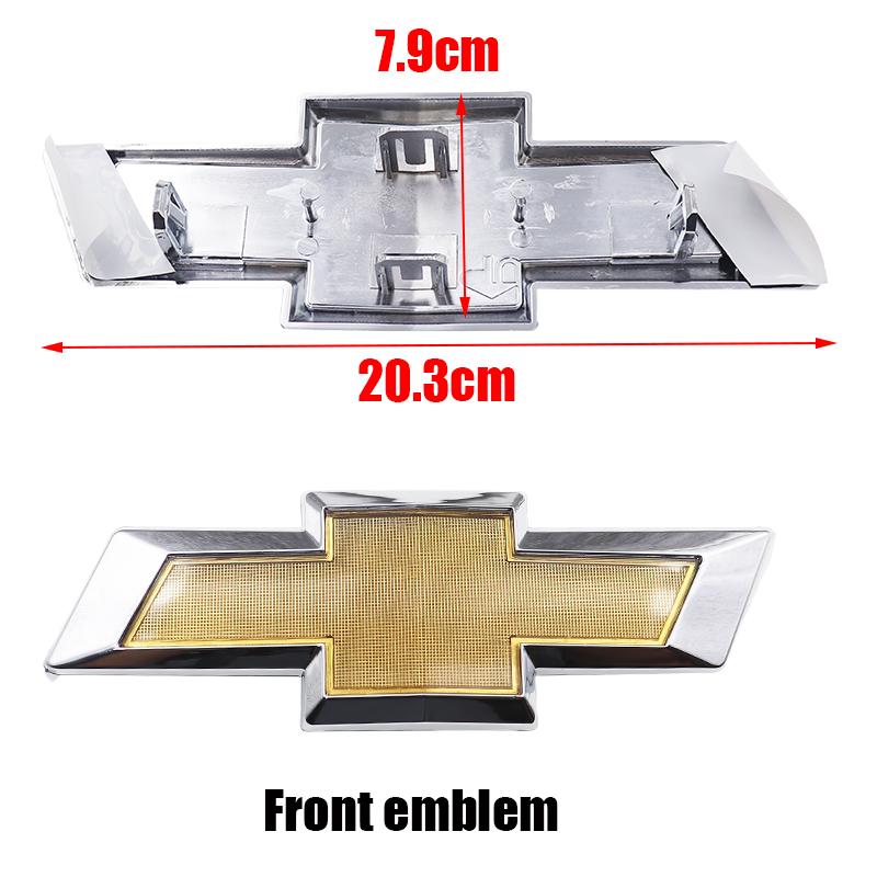 1 Stück 20,3 cm 3D ABS Auto Frontlogo Auto Frontgrill Emblem Fronthaube Aufkleber Styling Zubehör für Chevrolet 11-18 CAPTIVA