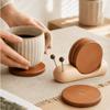 Magnetisches Anbringungs-Schnecken-Untersetzer-Set Rutschfeste Basis Schnecken-Schüsselunterlage Heimdekoration