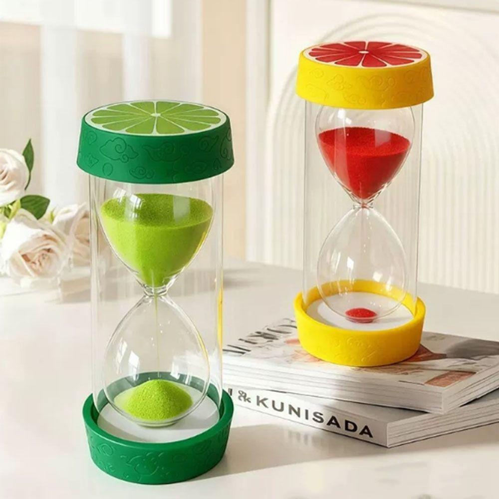 Portable Fruit Sand Clock Colorful Sand Hourglass Timer Stylish 3 Minutes Hourglass Child
