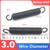 Spring Steel Single Hook Spring Tension Spring Wire Dia 3.0mm Outer Dia 16/20/25mm Length 50/100/110/120/130/150/160/180/200/280