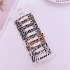 8pcs Leopard Print Hair Clips for Women Girls Geometric Cute Star BB Clips Bangs Hairpins Y2K Clips Headdress Hair Accessories