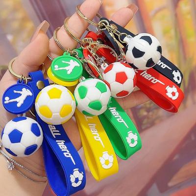 Portachiavi Calcio Creativo: Mini Ciondolo Calcio in PVC Souvenir Regalo