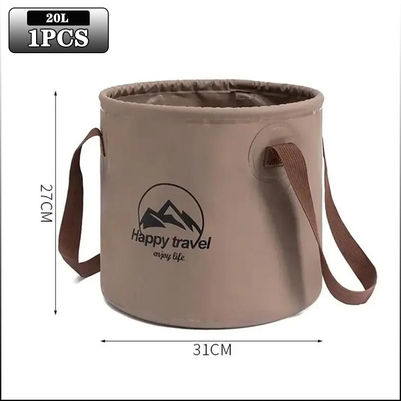 5/10/20L Folding Portable Bucket with Cover Car Wash Fishing Bathroom Tool Silicone Bucket Outdoor Camping Household Supplies