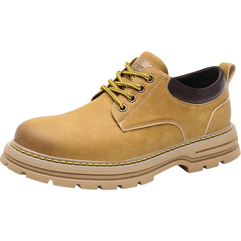 HLA Men s Retro Casual Leather Work Shoes 40