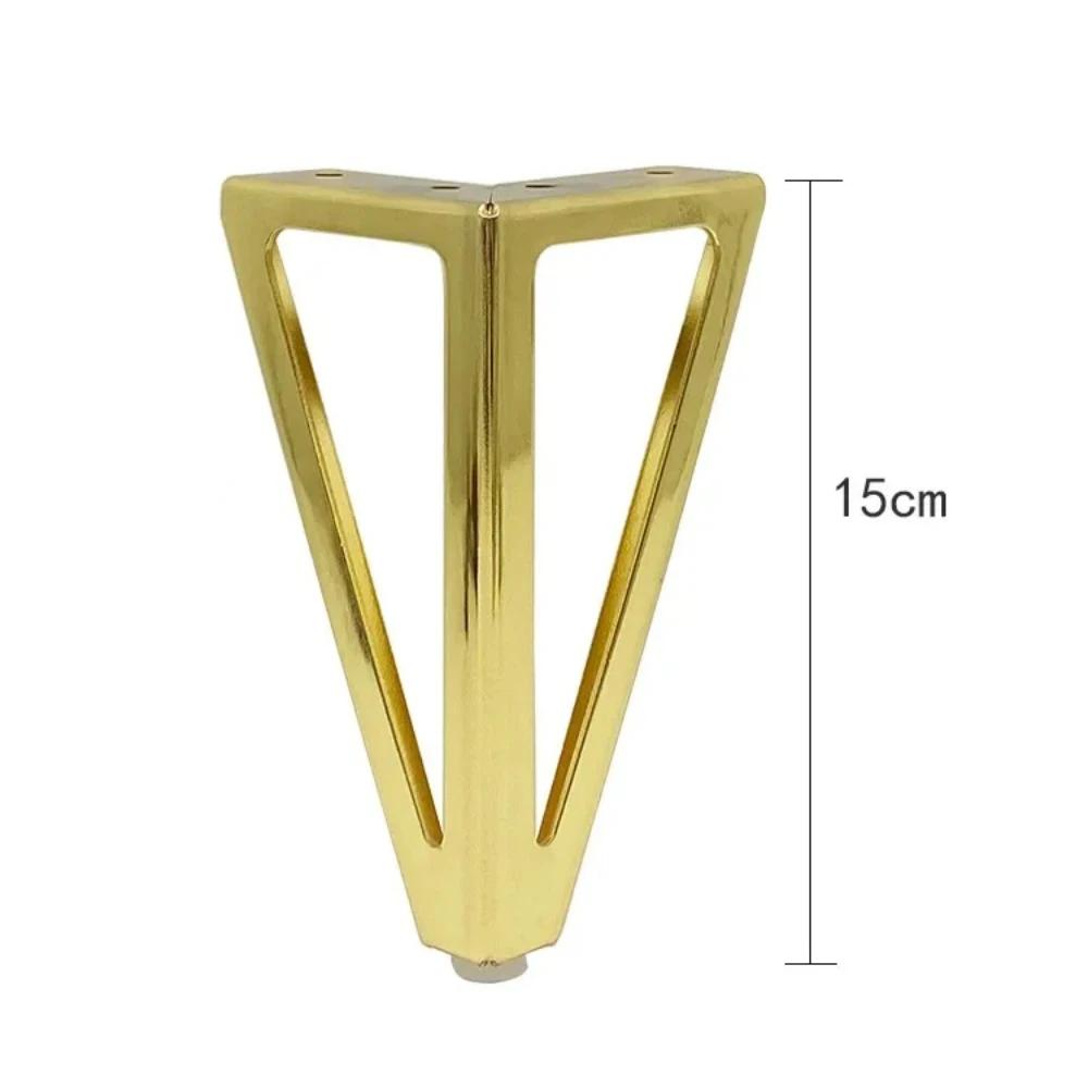4 Stück DIY Möbel Metall Tischbeine Sofa Bett Füße TV-Ständer Schrankfüße Modern Schwarz Gold Ersatz Haarnadelbeine Beine