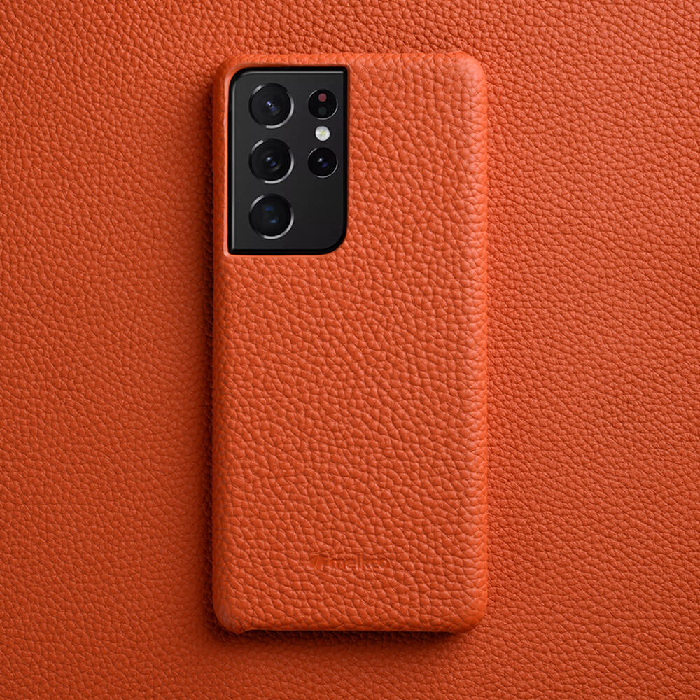 for Samsung Galaxy S23 S22 Ultra 21 Plus + 5G Cases Premium Genuine Leather Case luxury Fashion Cow Business Phone Cover