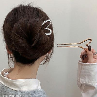 Korean U Shape Hair Clips Pins for Women Girls Hair Sticks Bride Hair Styling Tools Metal Hairpins Barrettes Accessories Gifts