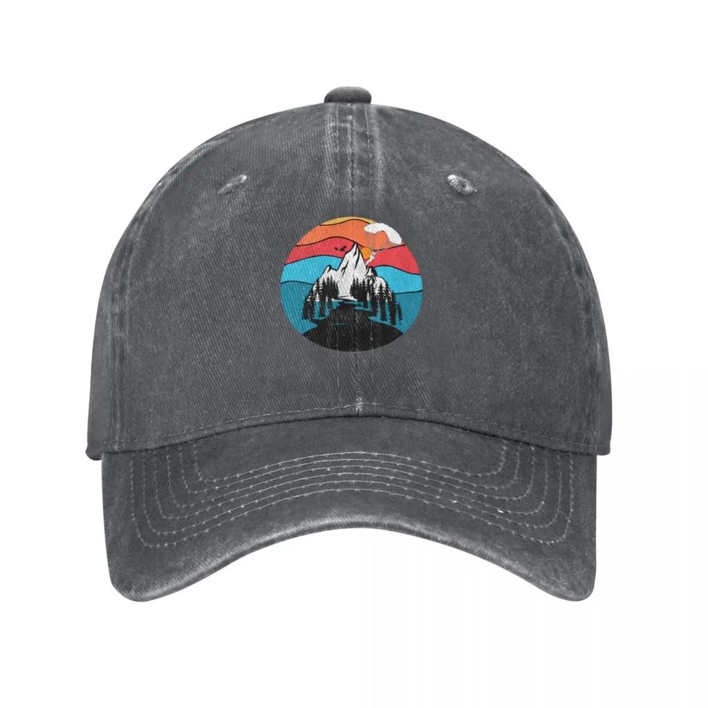 Paragliding Mountains Baseball Cap Birthday Hat Unisex Hat Luxury Brand Unisex Hat Unisex Womens