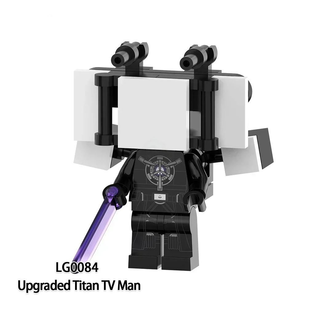 New Skibidi Toilet Man Anime Cartoon Bricks Dolls Figure Cameraman Speakerman TV Man Action Bricks Toy Figures Building Blocks