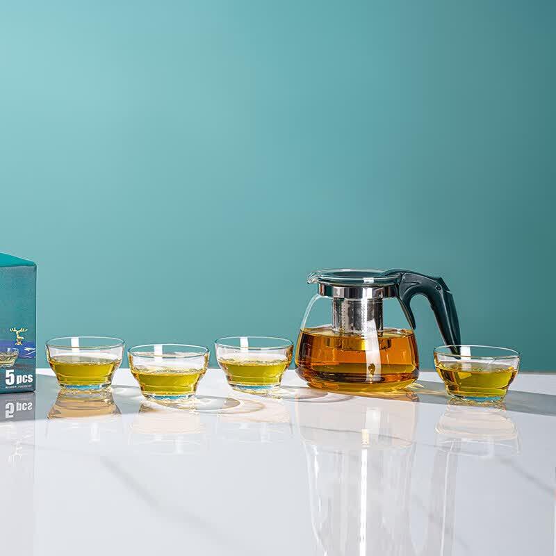 Zankang Lying 5-Piece Glass Tea Set