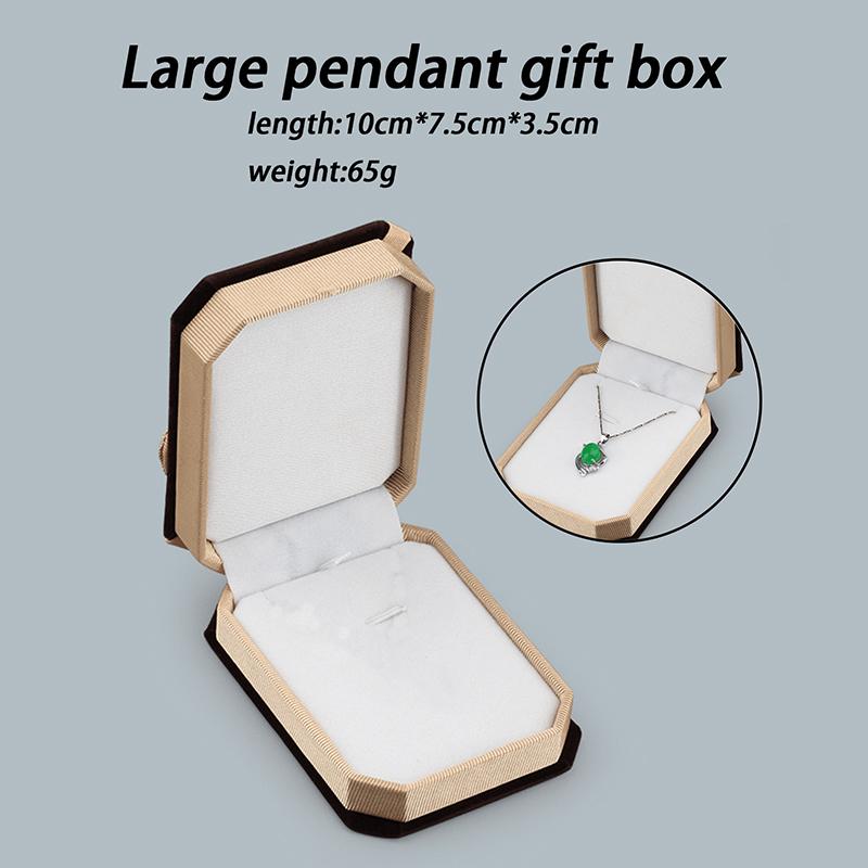 Velvet Display Jewelry Gift Box Jewelry Packing Case For Rings Bracelets Necklaces Sets Exquisite Bow Octagon Jewelry Box