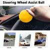 Steering Wheel Spinner, Non Slip Suicide Knob, 360 Degree Smooth Rotation Ball Shaped Helper for Car(Yellow)