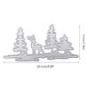 Elk Deer Forest Metal Cutting Die for DIY Christmas Card Making Party Decoration
