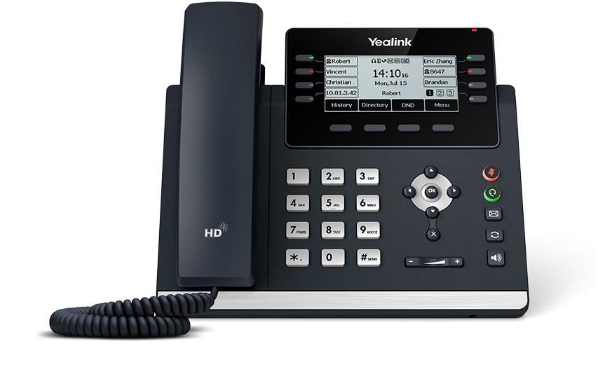 Yealink SIP-T43U - VoIP-telefoon met beller-ID - mogelijkheid tot 3-weggesprek