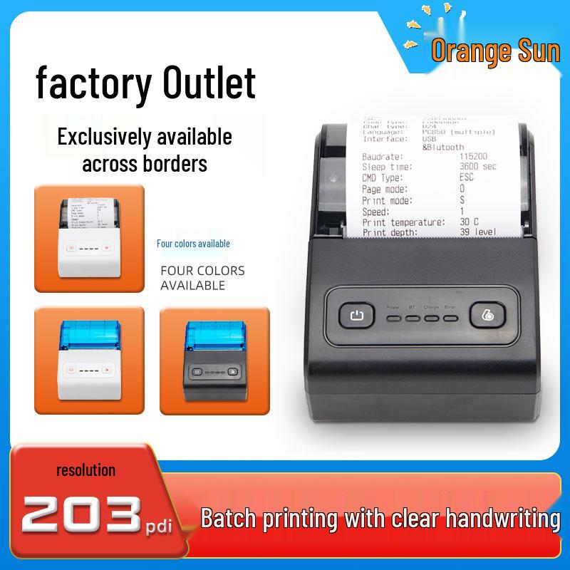 Portable 58mm Bluetooth Thermal Receipt Printer for Cross-Border E-Commerce